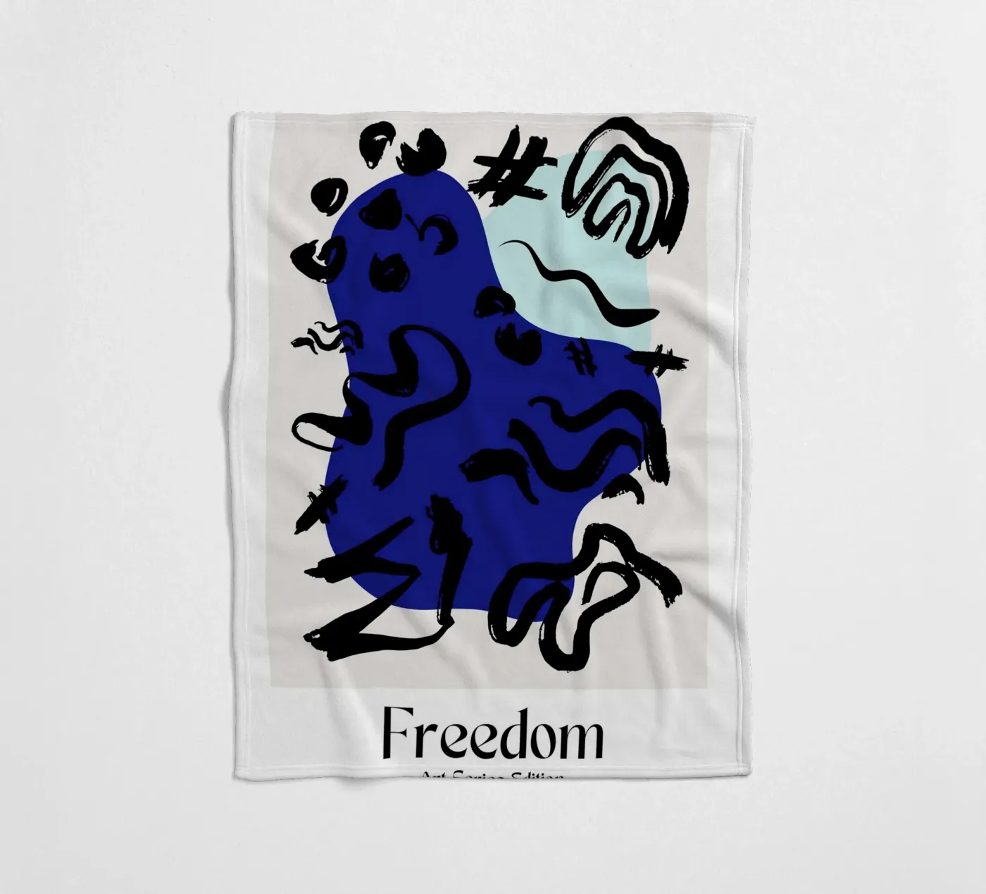 Soft Geometry Fleecedecke von RS LAB STUDIO