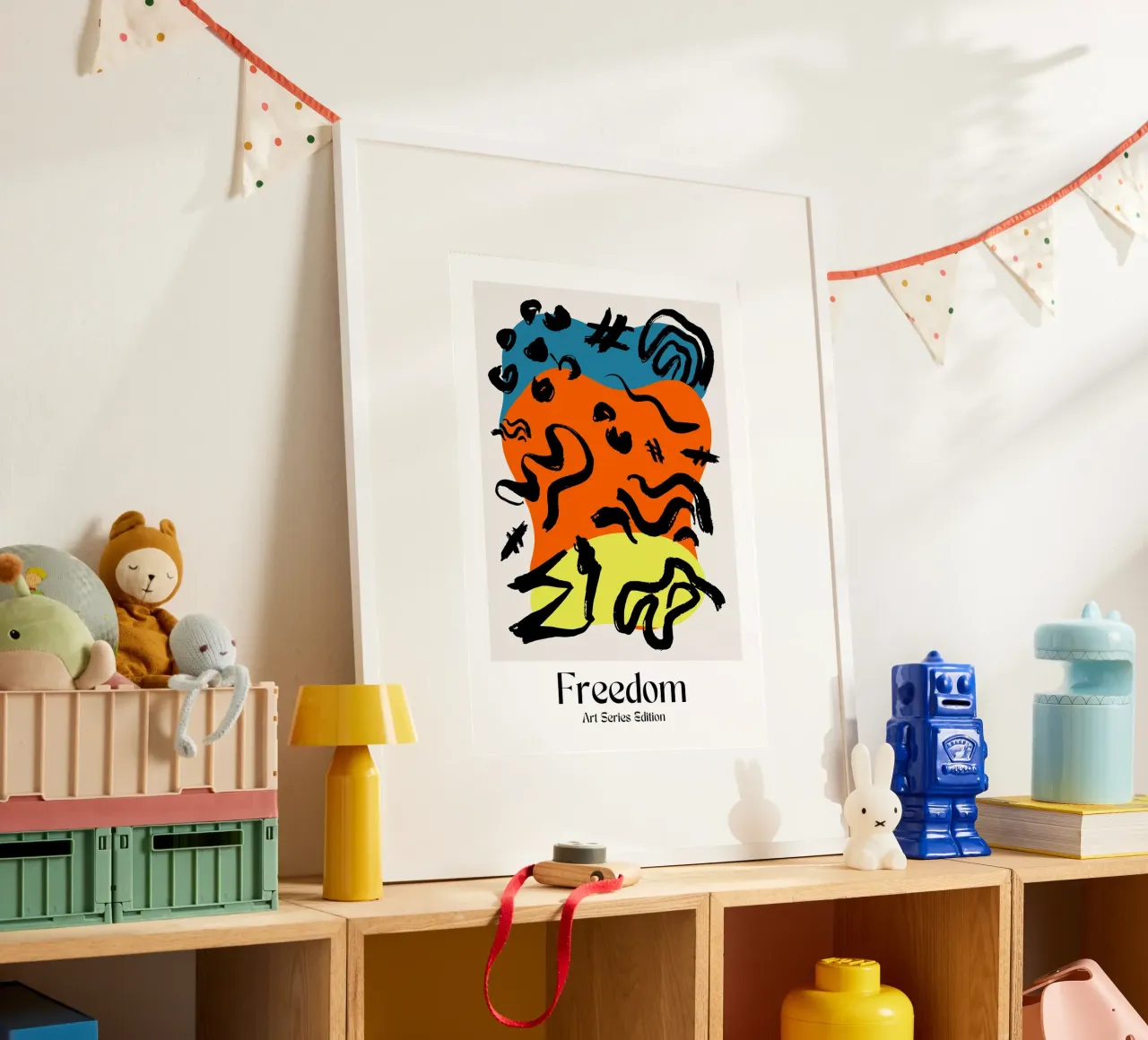 Linear Balance poster con telaio in legno da RS LAB STUDIO