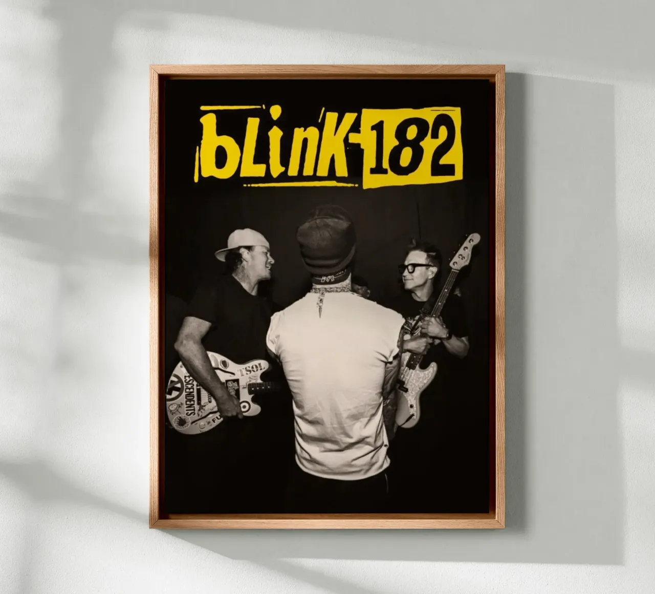 Blink 182 tela con Cornice a cassetta da Musadad Shop