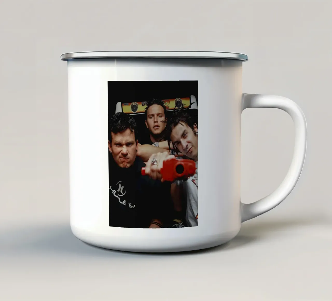 Blink 182 enamel mug by Musadad Shop