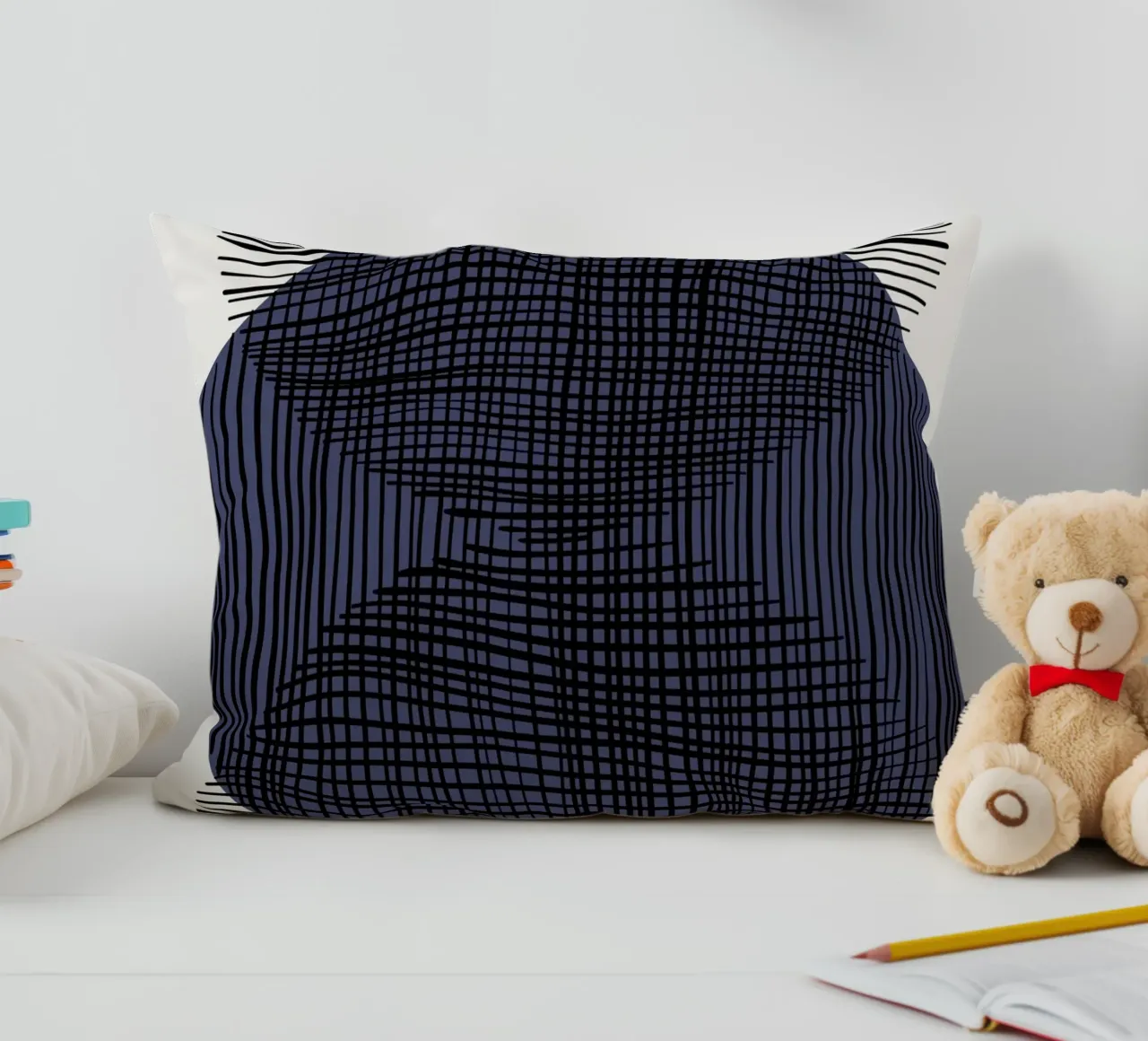 Dynamic Grid decorative cushion by RS LAB STUDIO