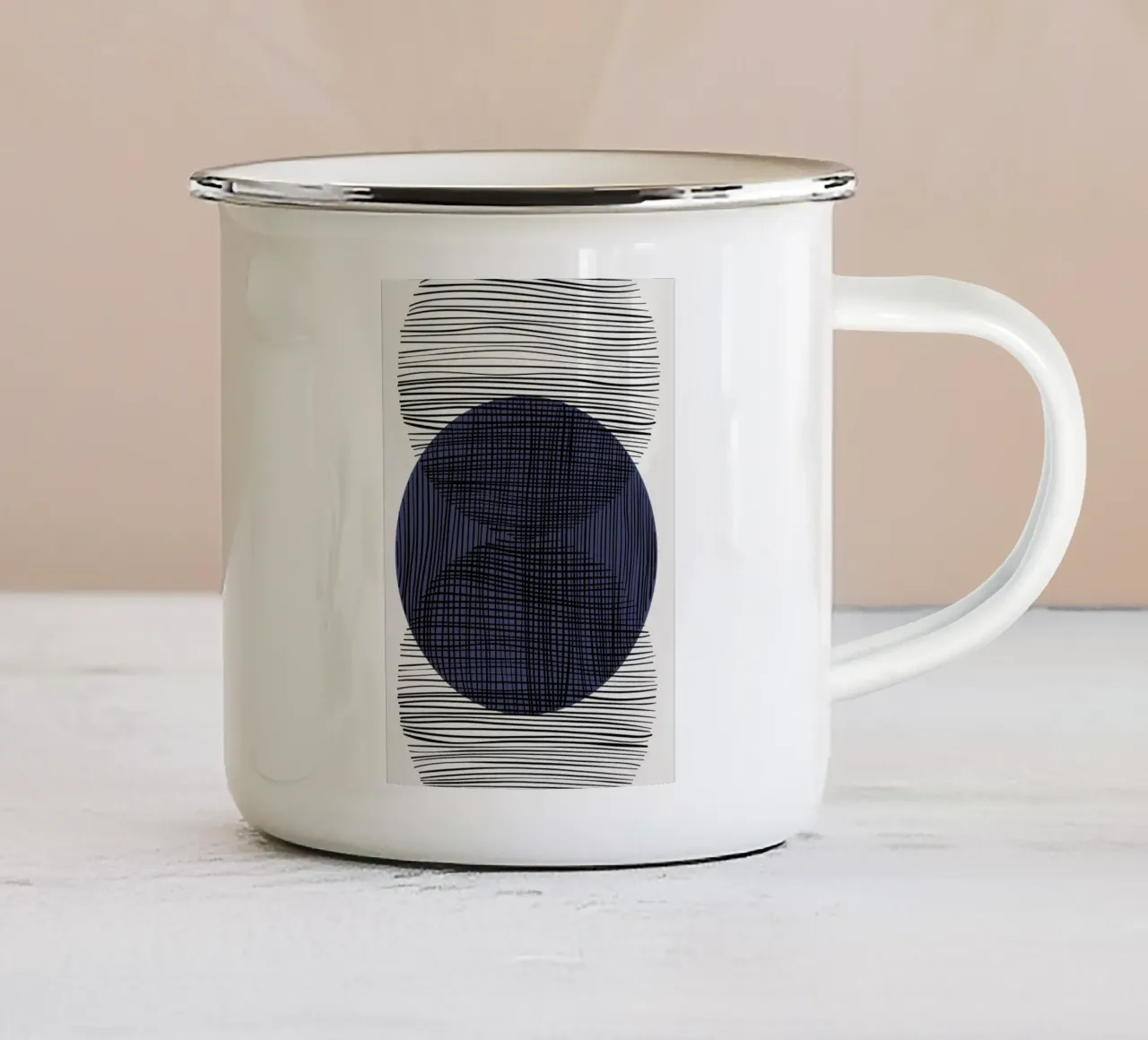 Dynamic Grid tazza in smalto da RS LAB STUDIO