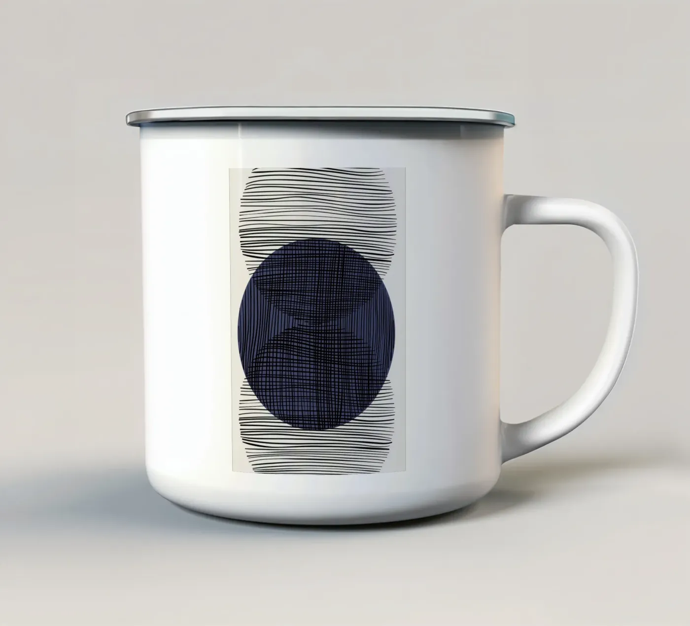 Dynamic Grid emaille mok van RS LAB STUDIO