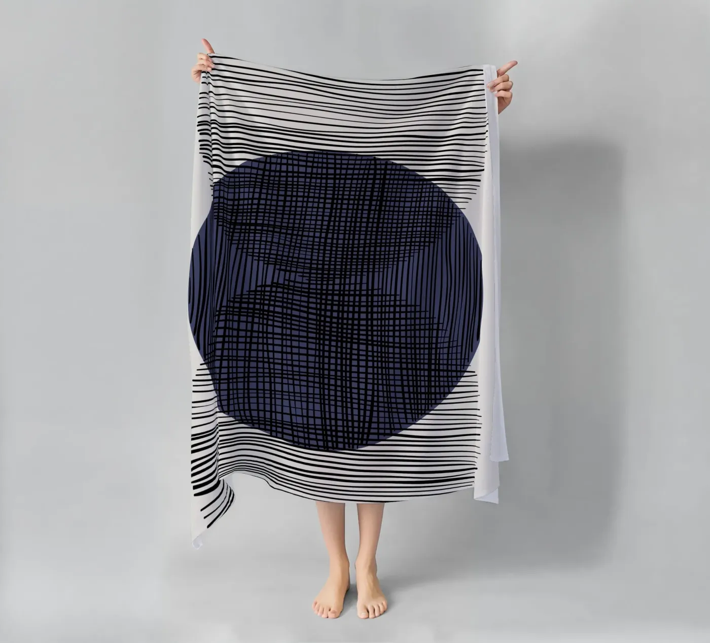 Dynamic Grid beach towel by RS LAB STUDIO