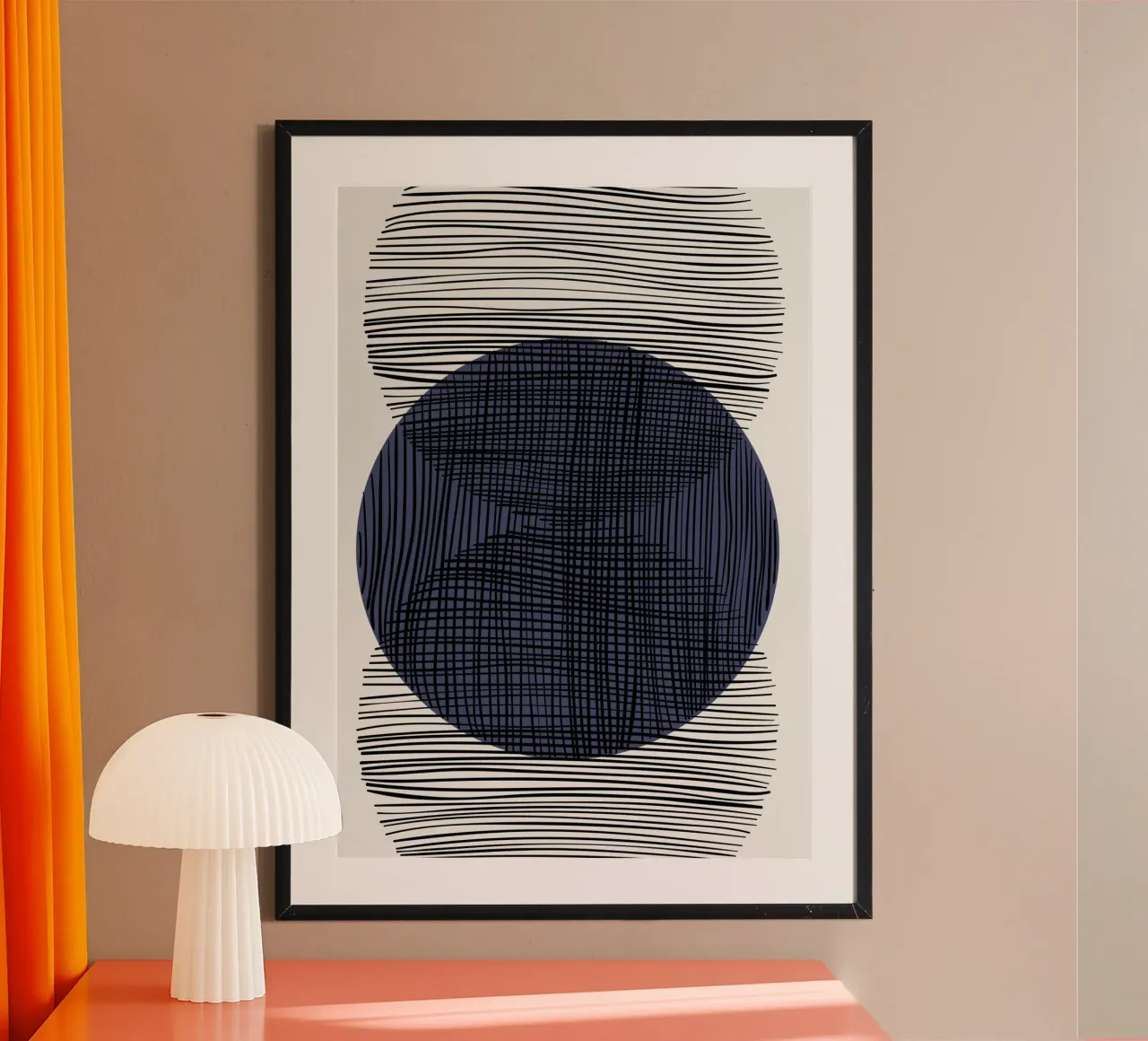 Dynamic Grid poster con telaio in plastica da RS LAB STUDIO