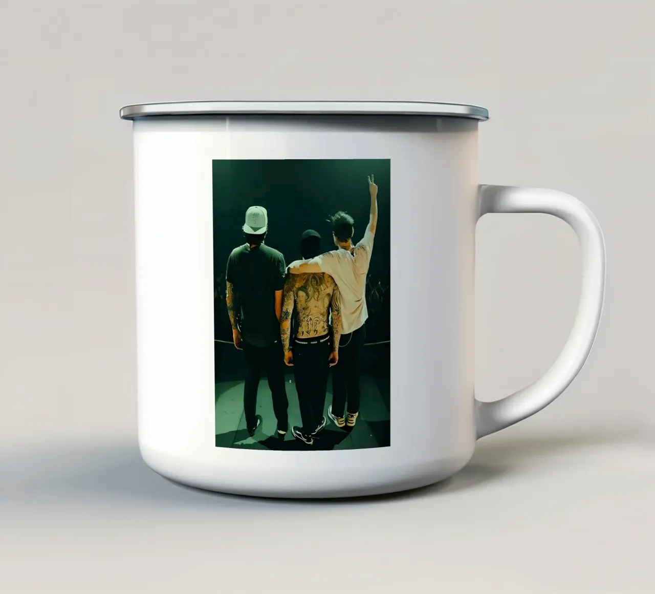 Blink 182 Emaille Tasse von Musadad Shop