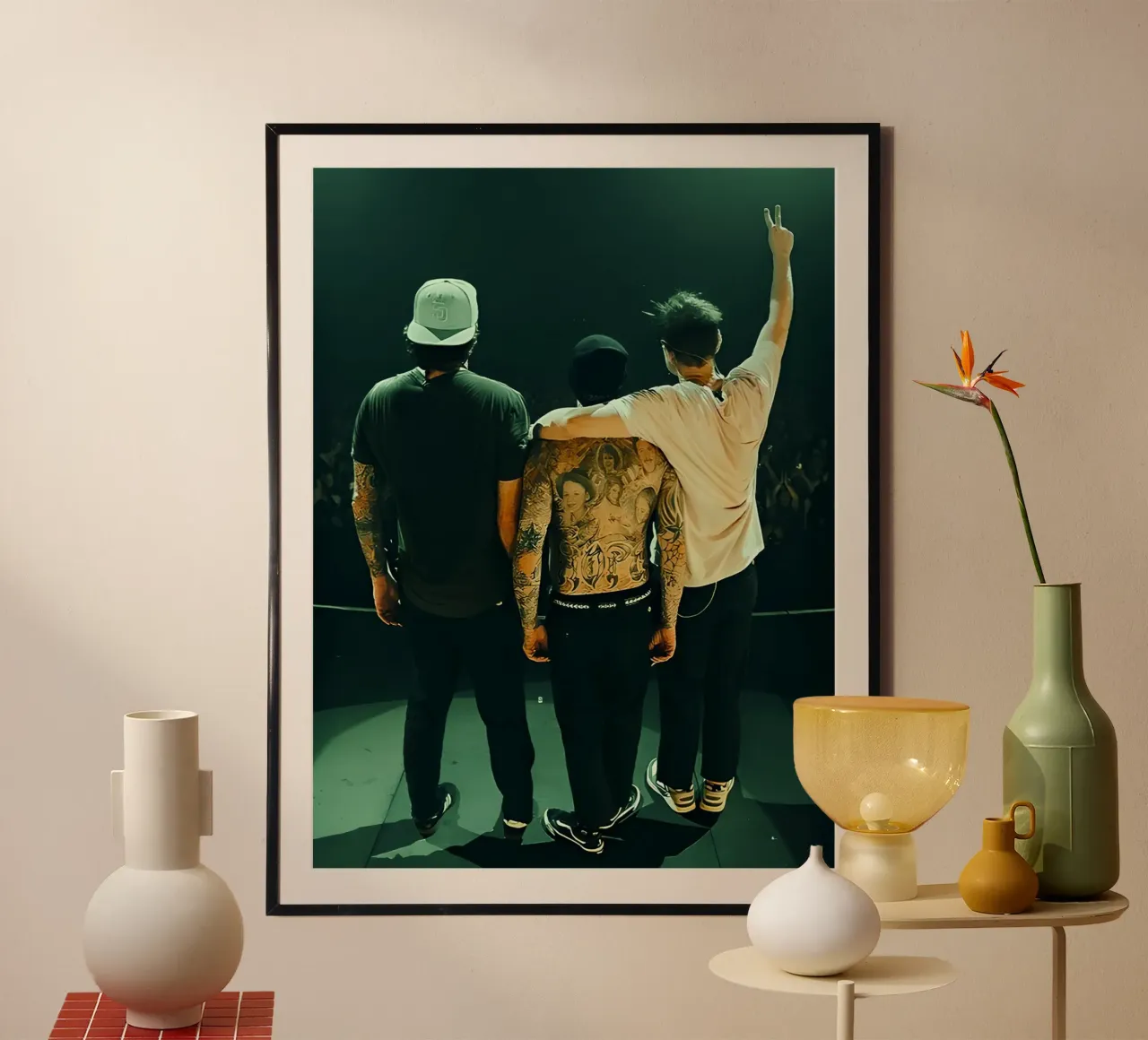 Blink 182 poster con telaio in alluminio da Musadad Shop