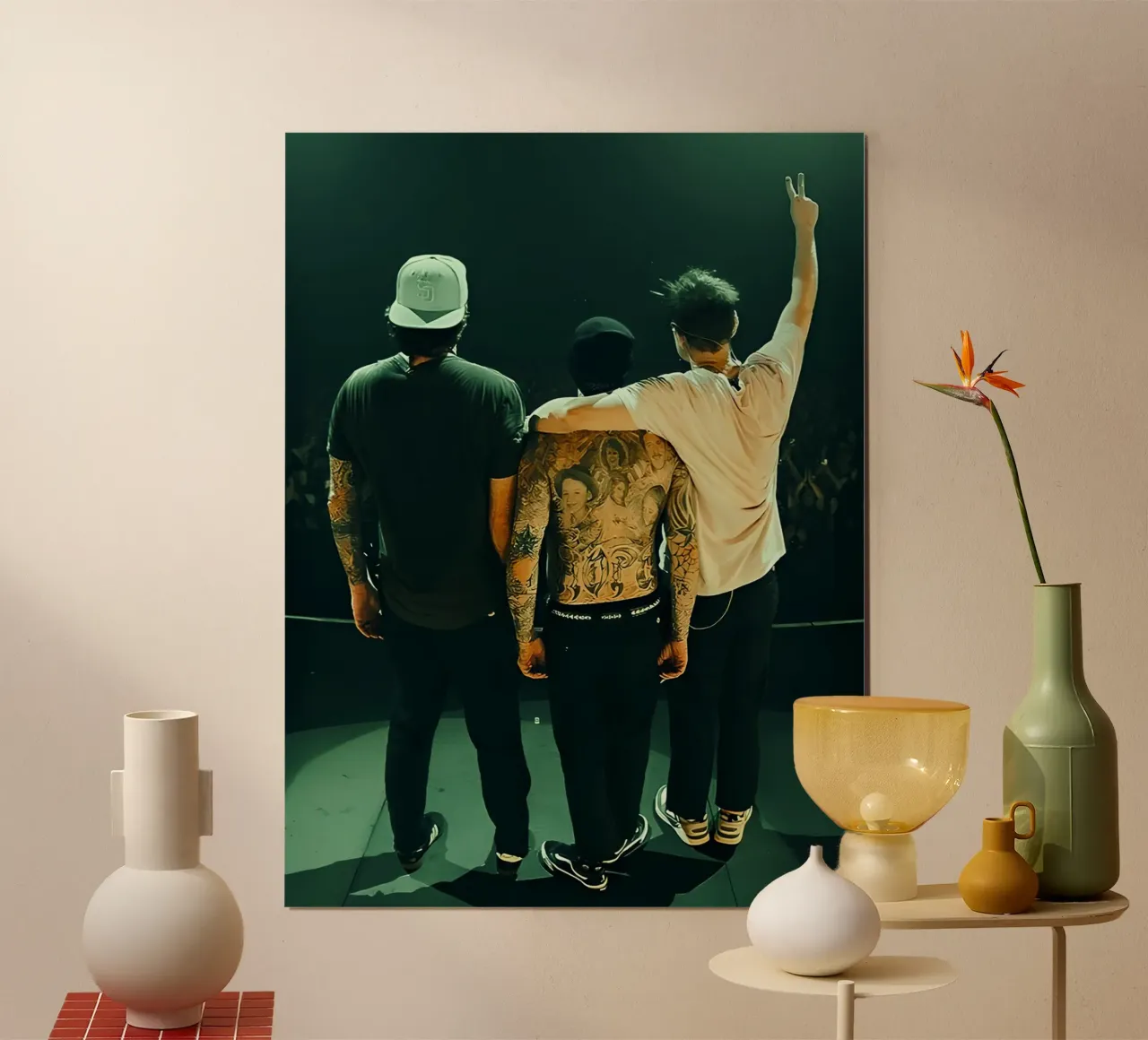 Blink 182 poster con telaio in alluminio da Musadad Shop