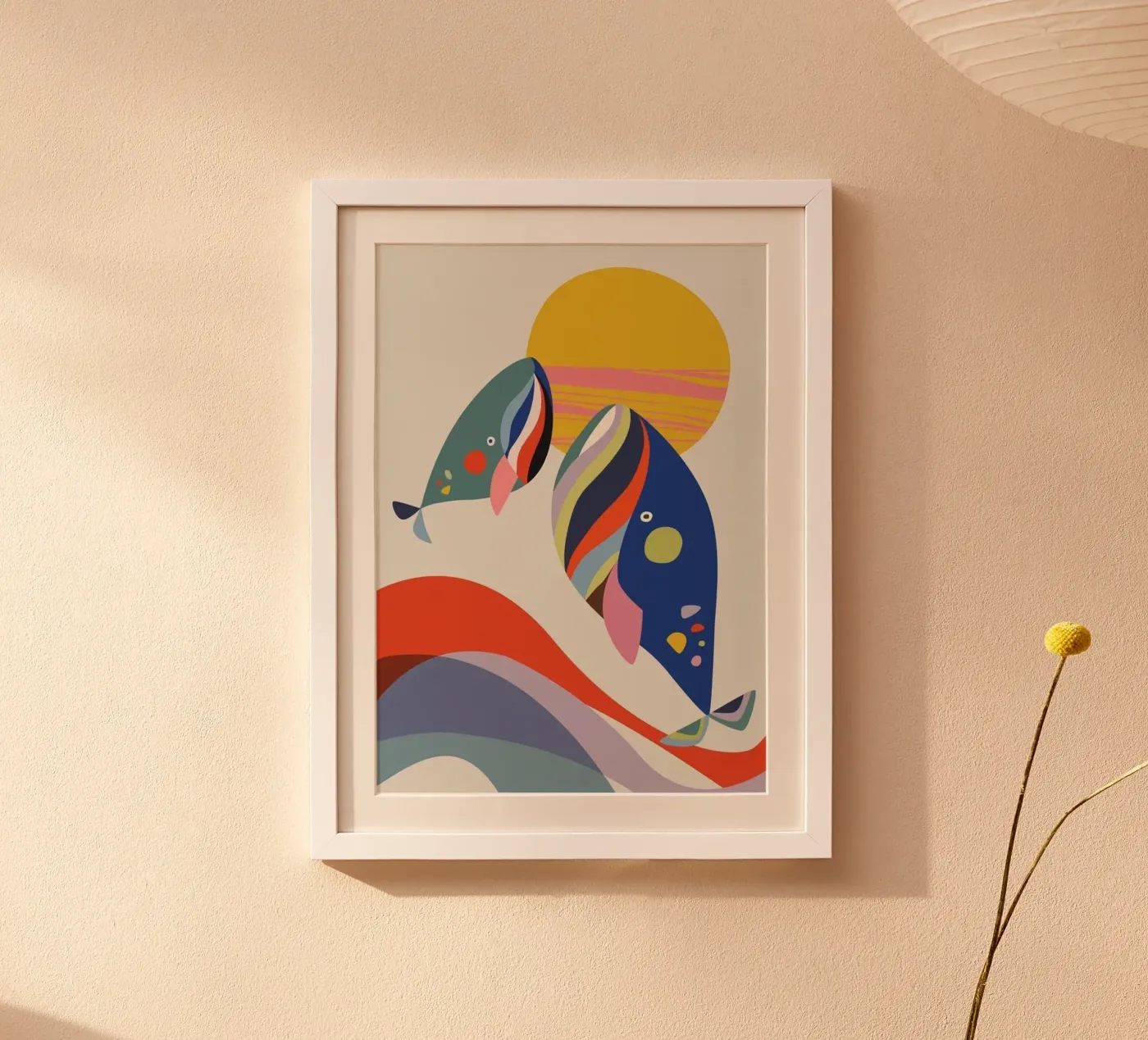 Two Whales poster by cosmos studio