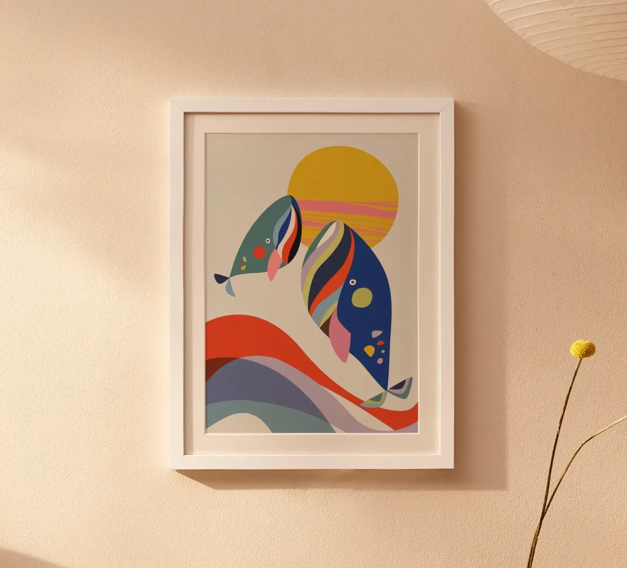 Due balene poster da cosmos studio