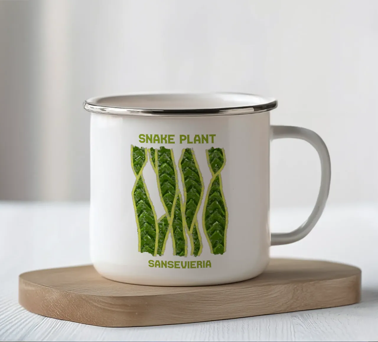 Snake plant tazza in smalto da TijanaArtStudio88
