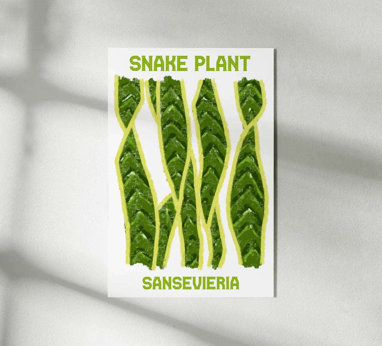 Snake plant plexiglass da TijanaArtStudio88