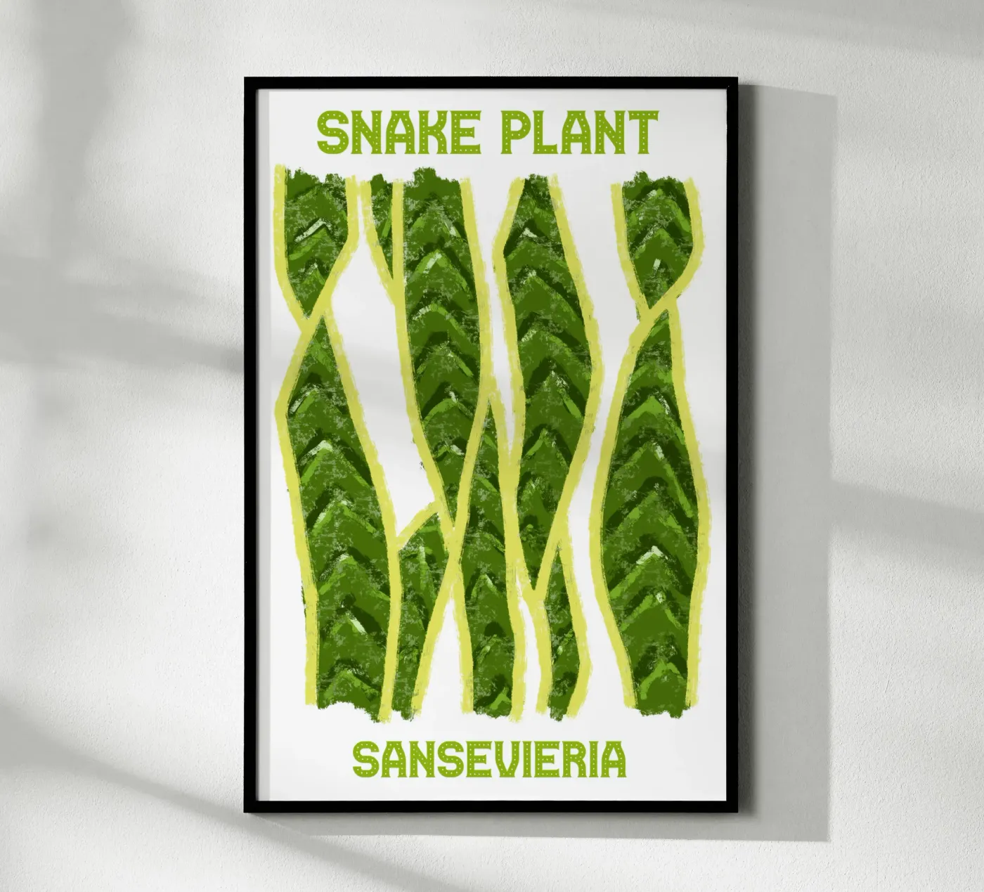 Snake plant poster da TijanaArtStudio88