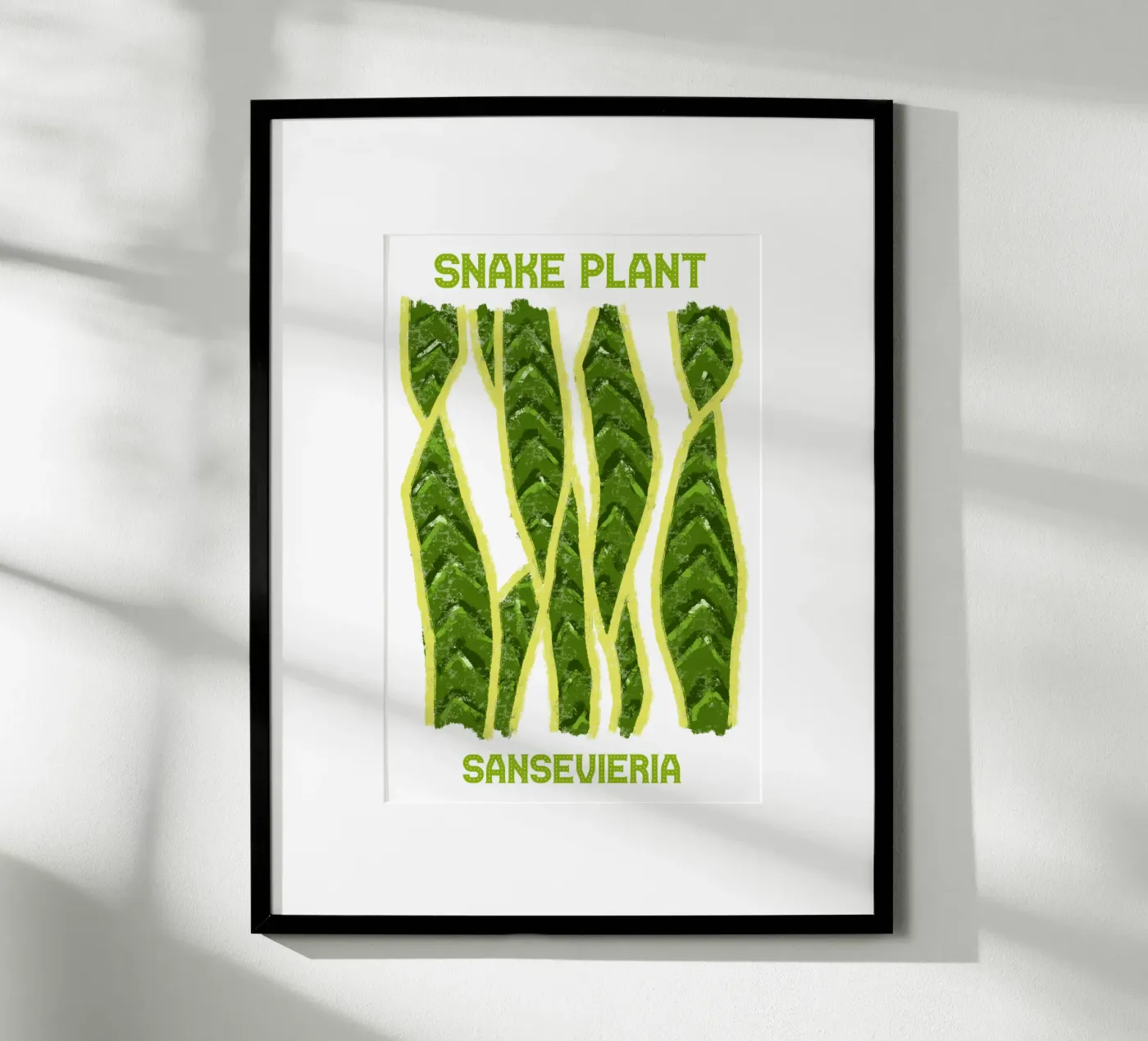 Snake plant poster da TijanaArtStudio88