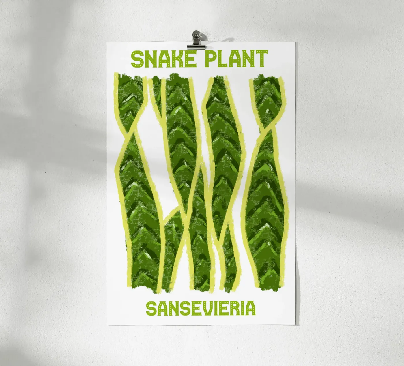 Snake plant poster da TijanaArtStudio88