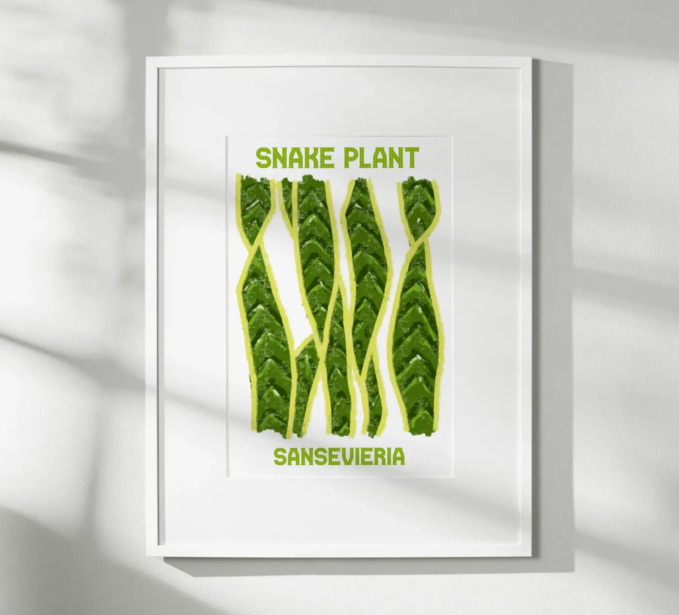 Snake plant poster da TijanaArtStudio88