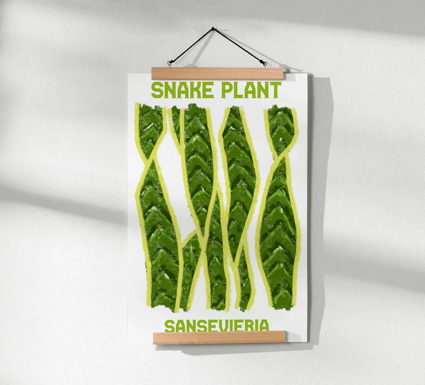 Snake plant poster da TijanaArtStudio88