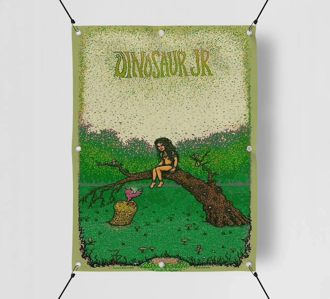 Dinosaur Jr band telo in pvc da van hellen