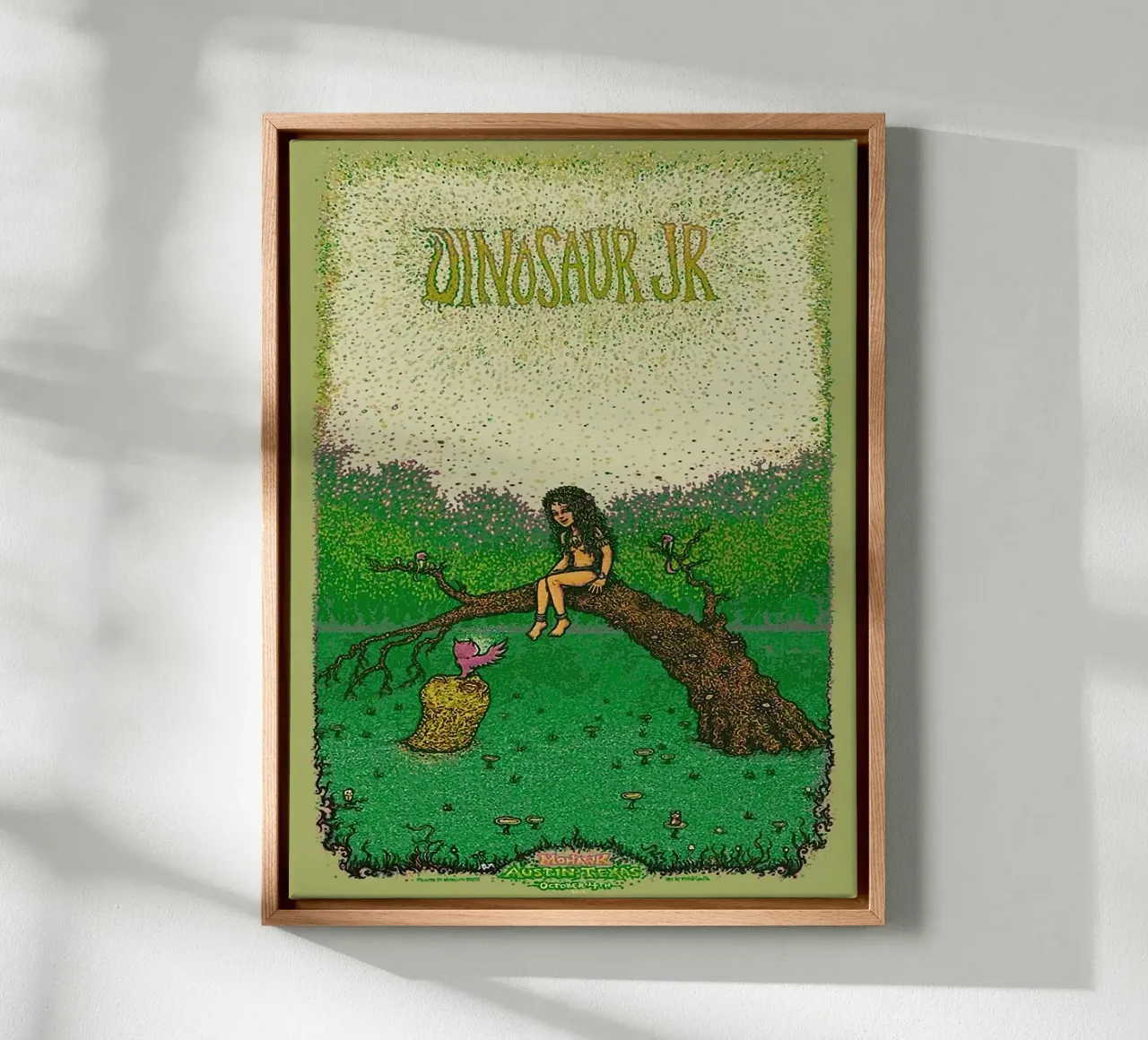 Dinosaur Jr band tela con Cornice a cassetta da van hellen