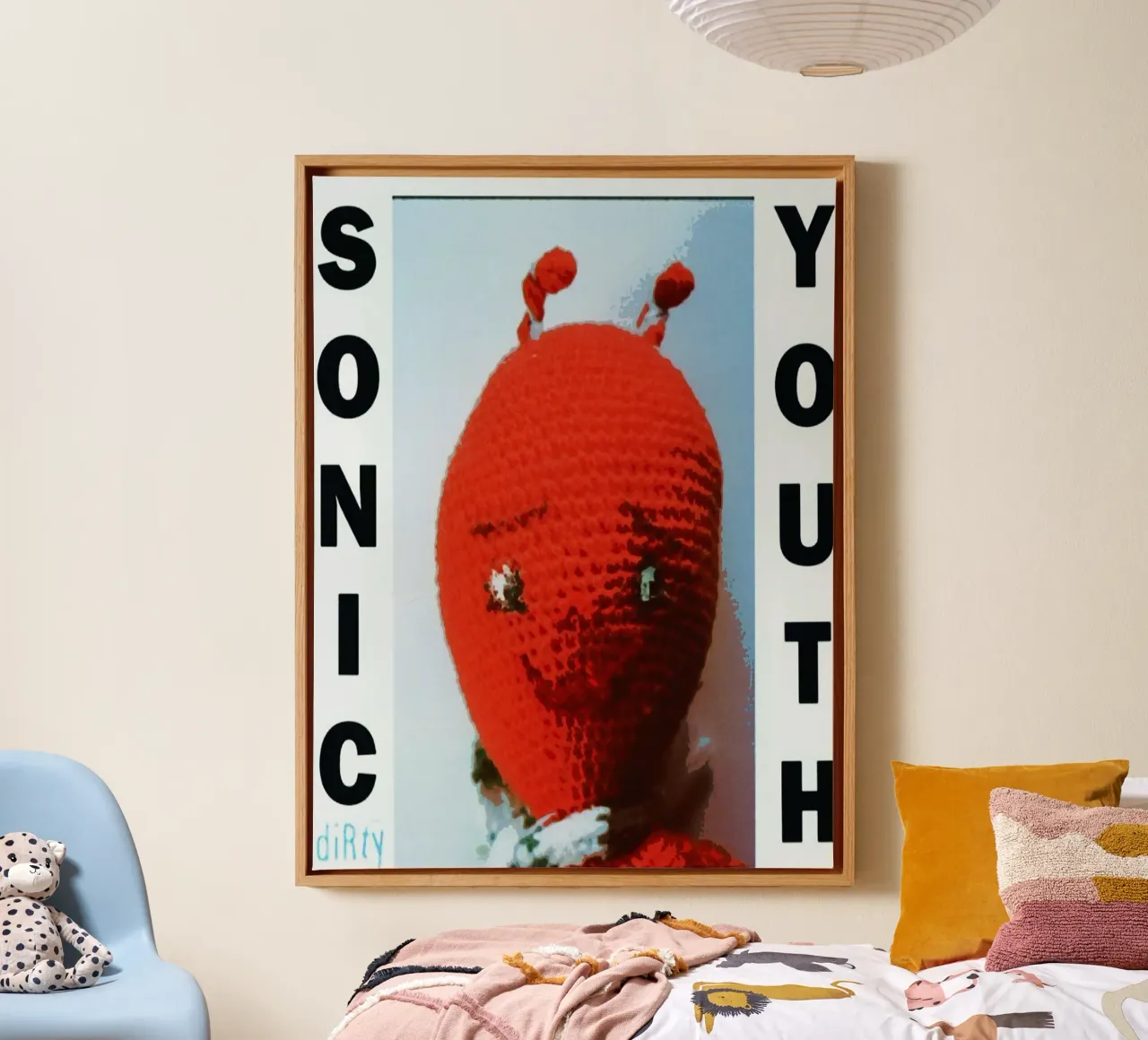 Il gruppo dei Sonic Youth tela con Cornice a cassetta da van hellen