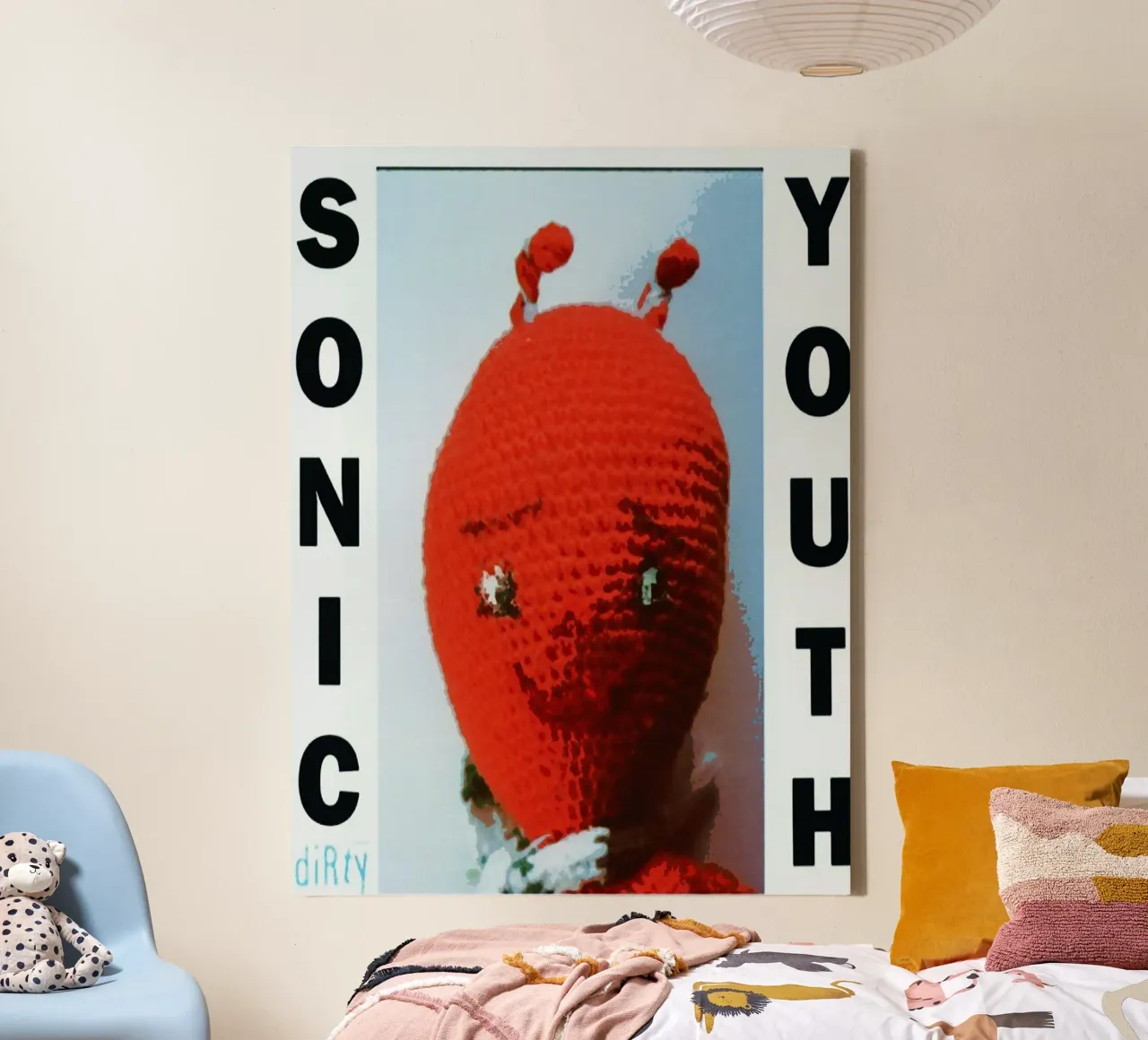 Il gruppo dei Sonic Youth tela con Cornice a cassetta da van hellen