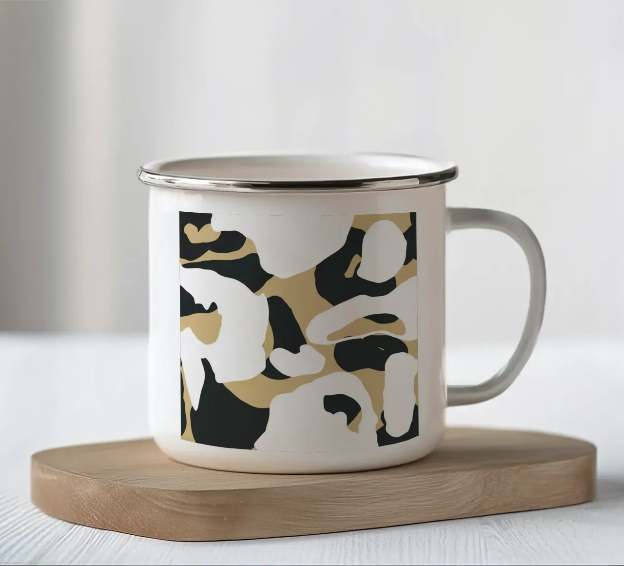 Macchie di fluido 04 tazza in smalto da Little Dean