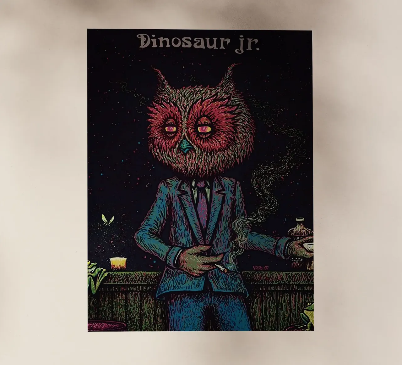 Dinosaur Jr band pellicola backlit da van hellen