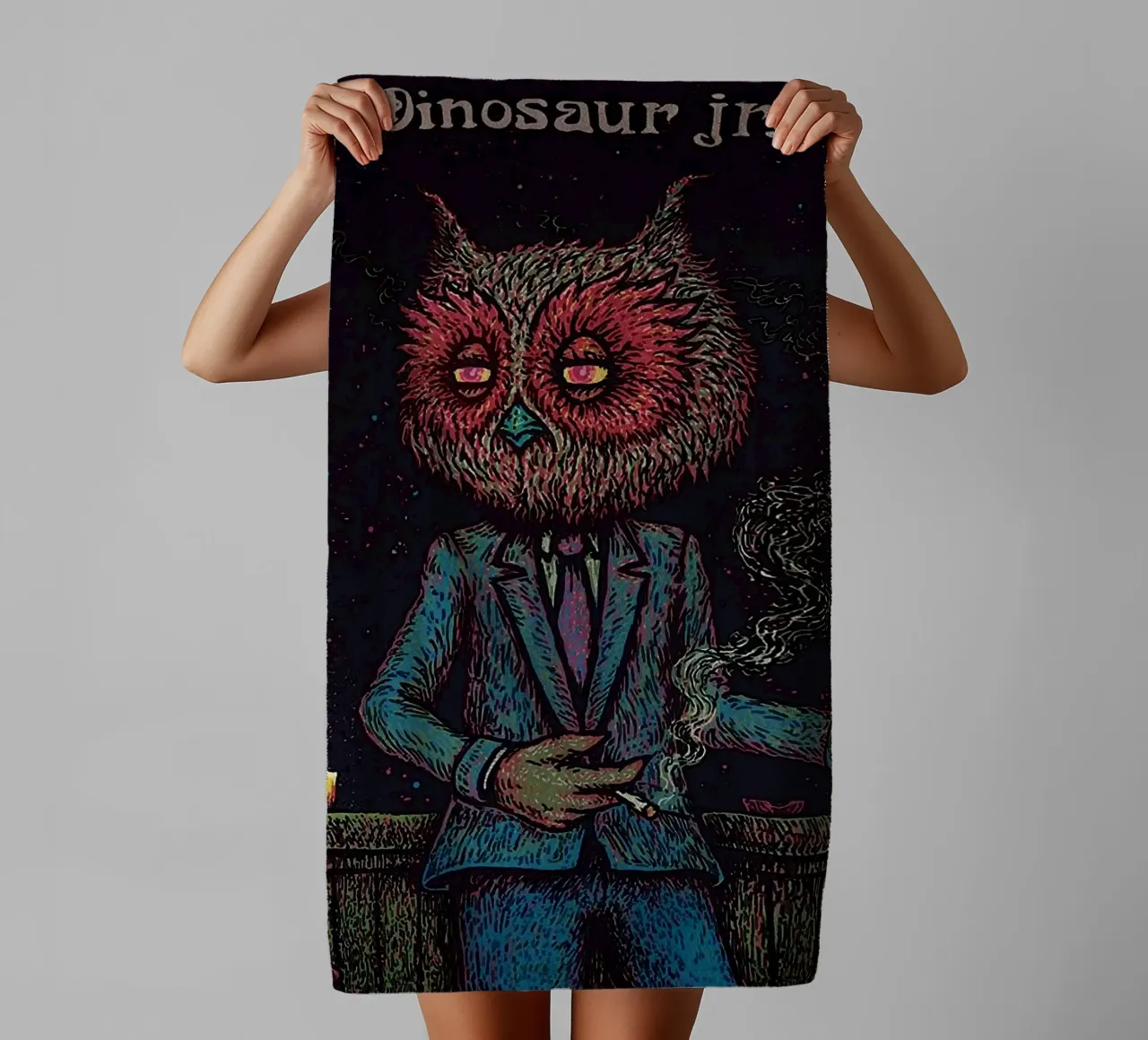 Le groupe Dinosaur Jr serviette de bain de van hellen