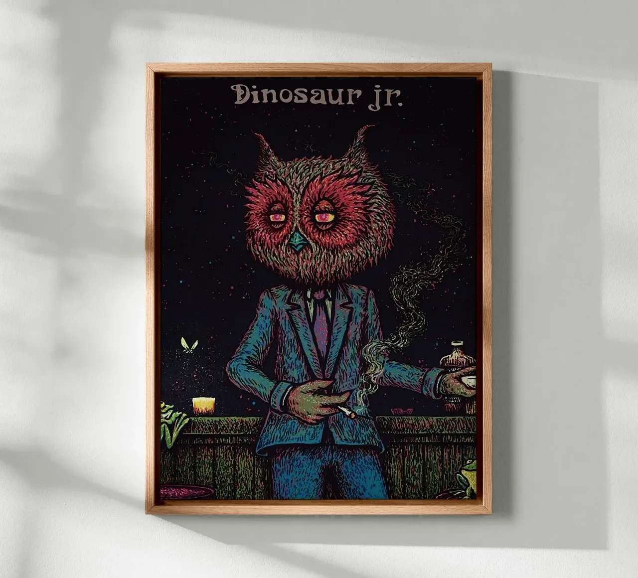 Dinosaur Jr Band Leinwand mit Schattenfugenrahmen von van hellen