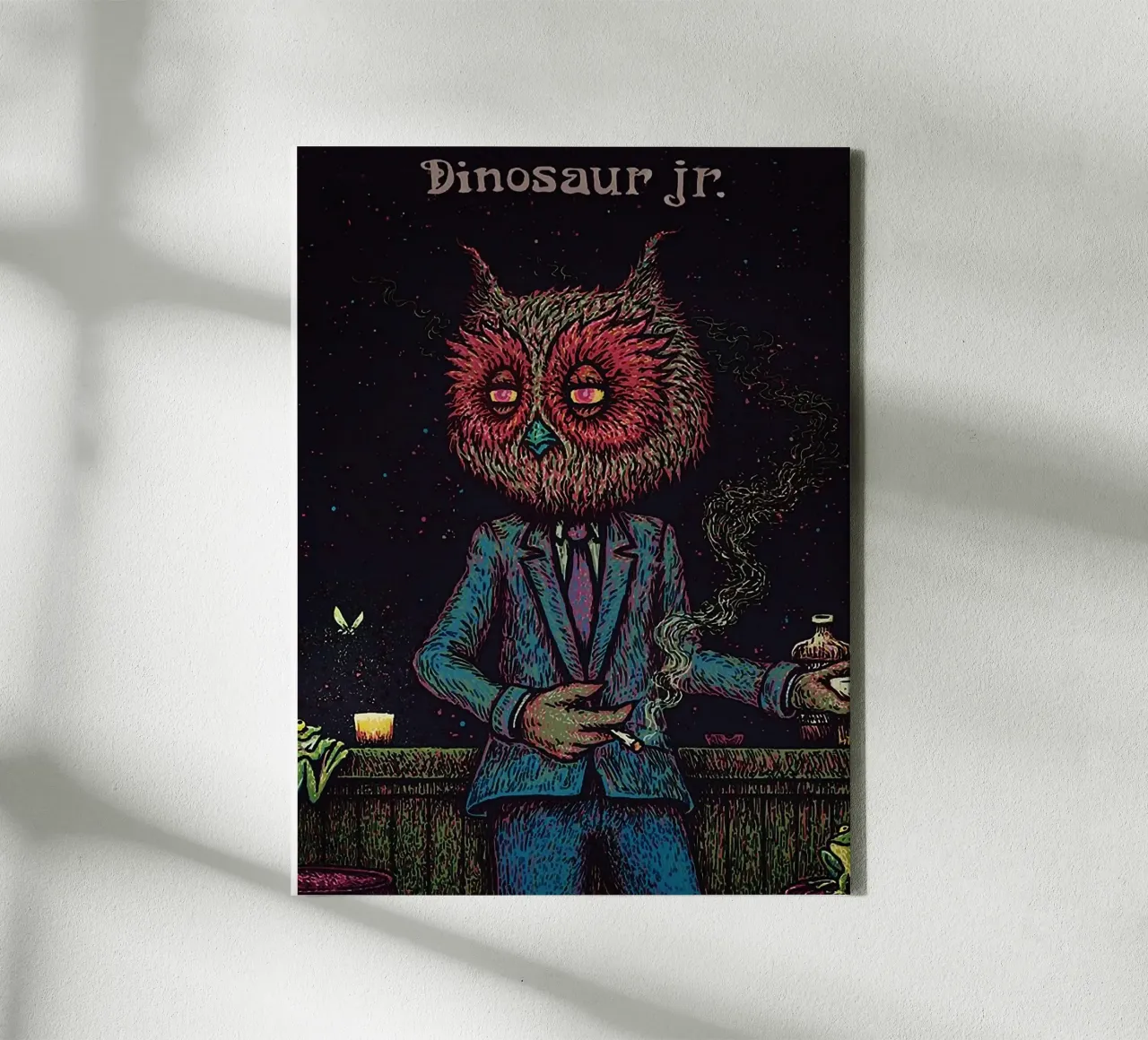 Dinosaur Jr Band Leinwand mit Schattenfugenrahmen von van hellen