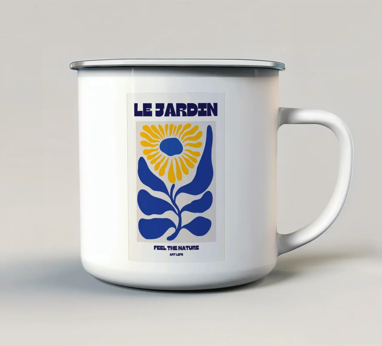 Le Jardin tazza in smalto da RS LAB STUDIO