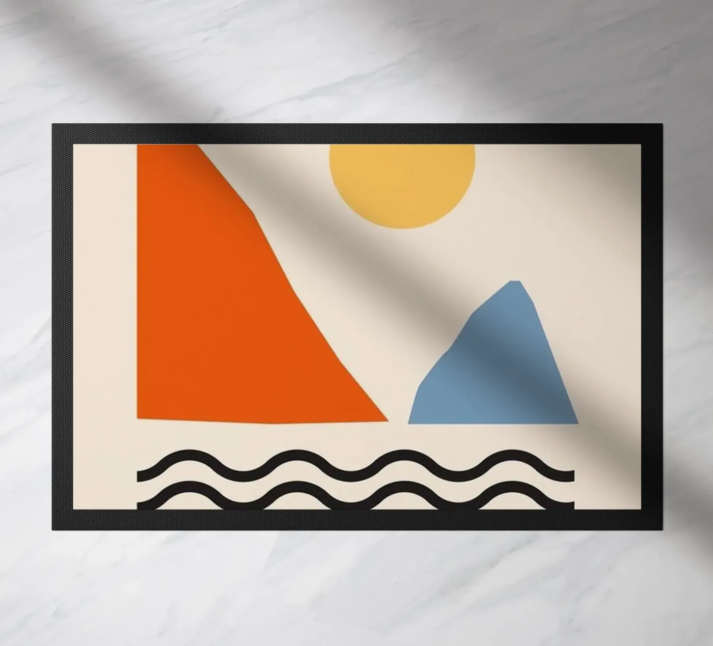 Einfache Kunst Fußmatte von cosmos studio