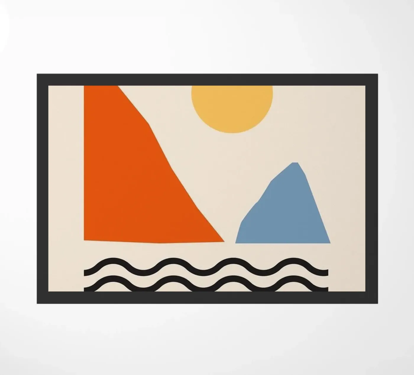 Einfache Kunst Fußmatte von cosmos studio