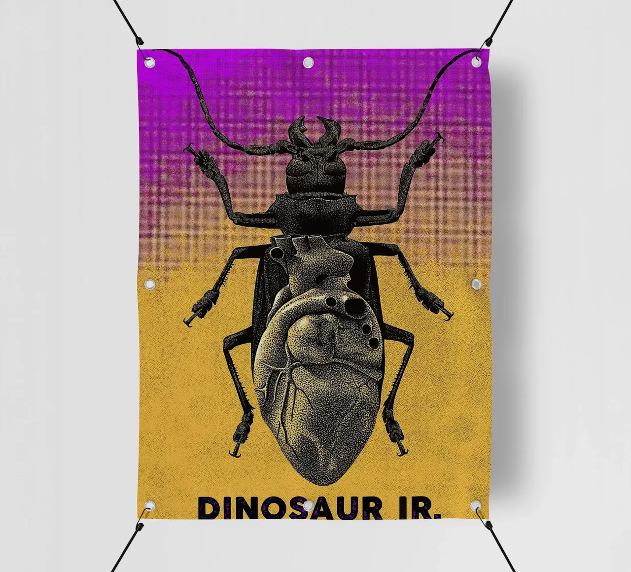 Dinosaur Jr band telo in pvc da van hellen