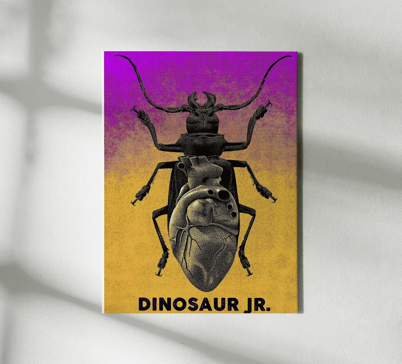 Dinosaur Jr band tela con Cornice a cassetta da van hellen