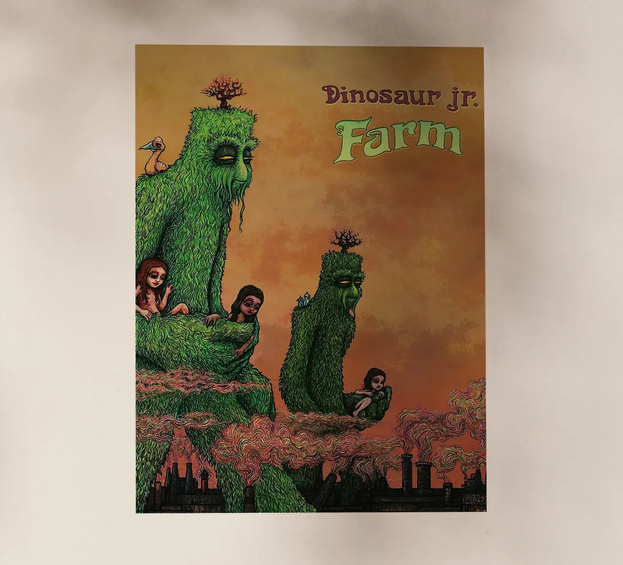 Dinosaur Jr band pellicola backlit da van hellen