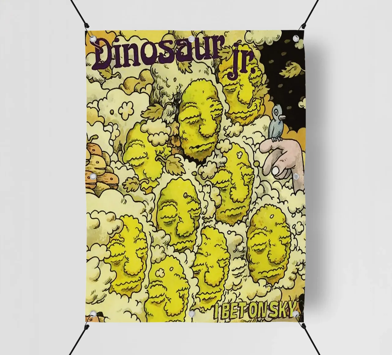 Dinosaur Jr band telo in pvc da van hellen