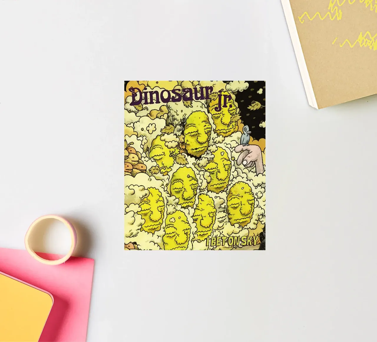 Le groupe Dinosaur Jr autocollant de van hellen