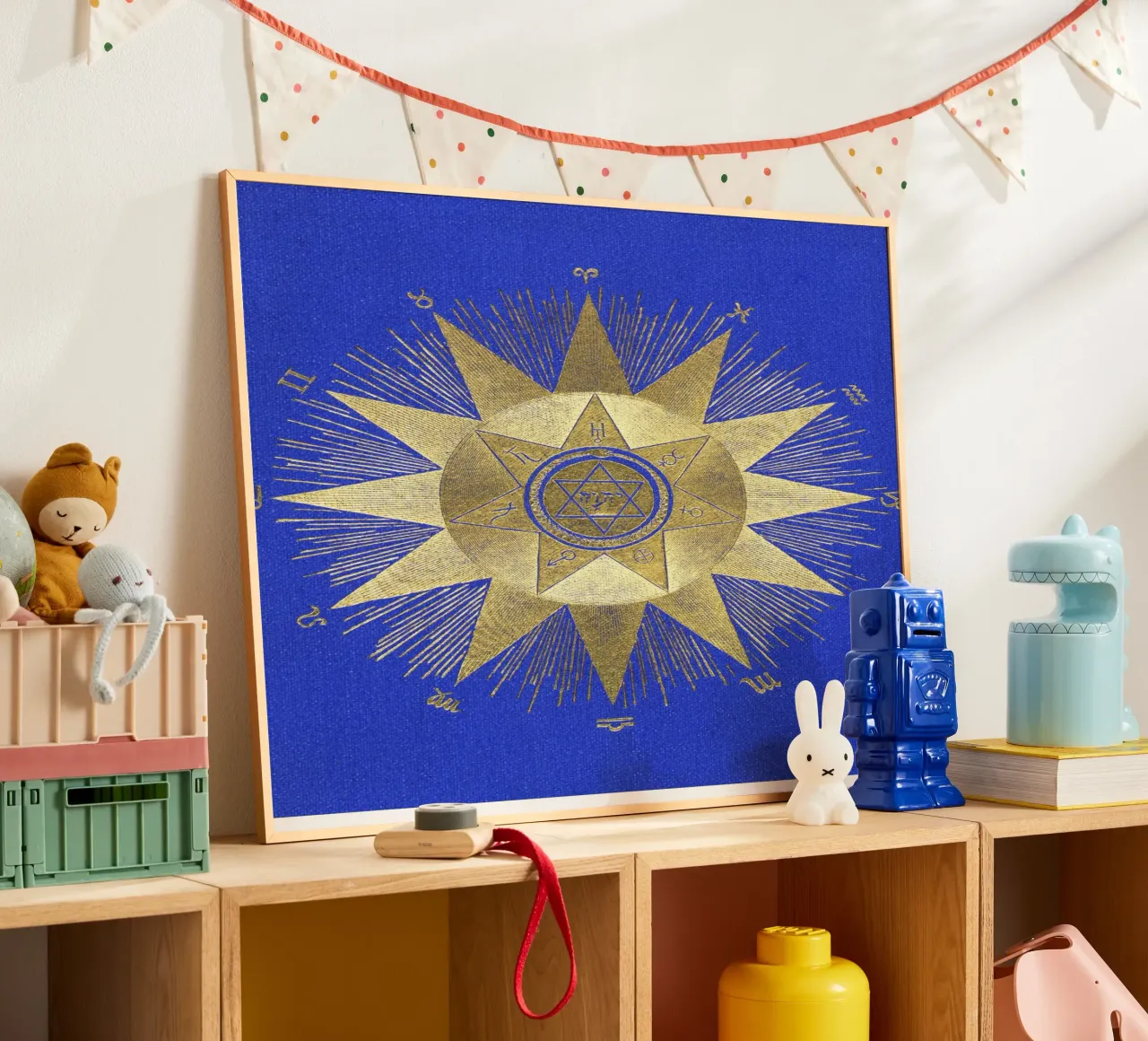 The rising signs poster con telaio in plastica da vintageshop