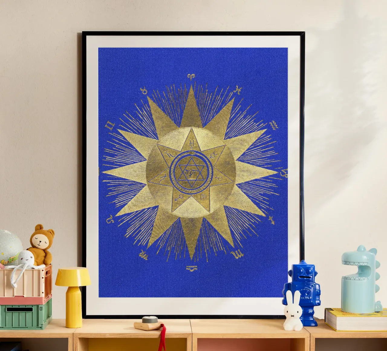The rising signs poster con telaio in plastica da vintageshop