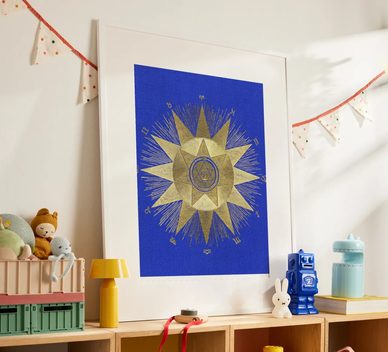 The rising signs poster con telaio in plastica da vintageshop