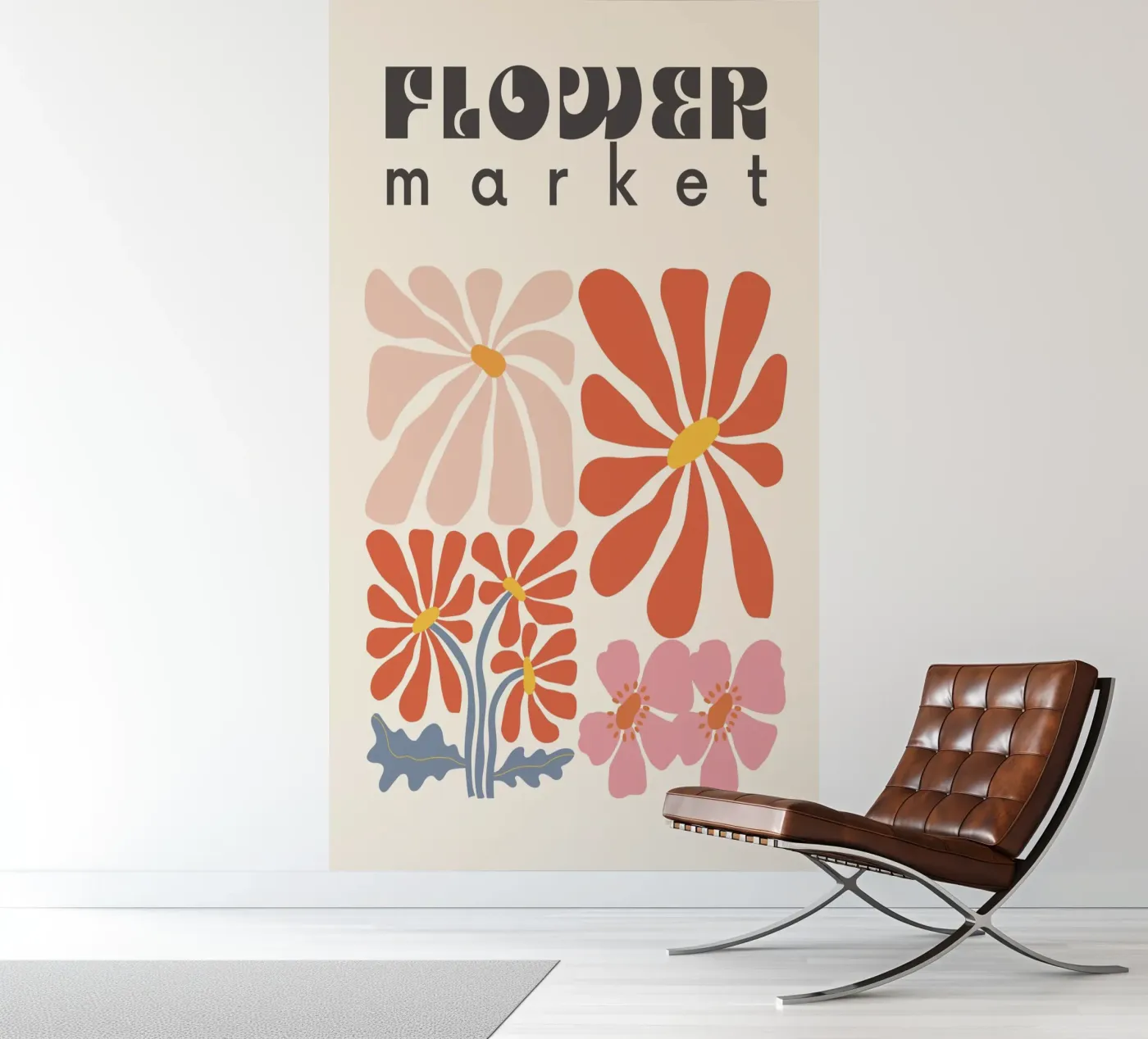 Soft Bloom fotobehang van RS LAB STUDIO