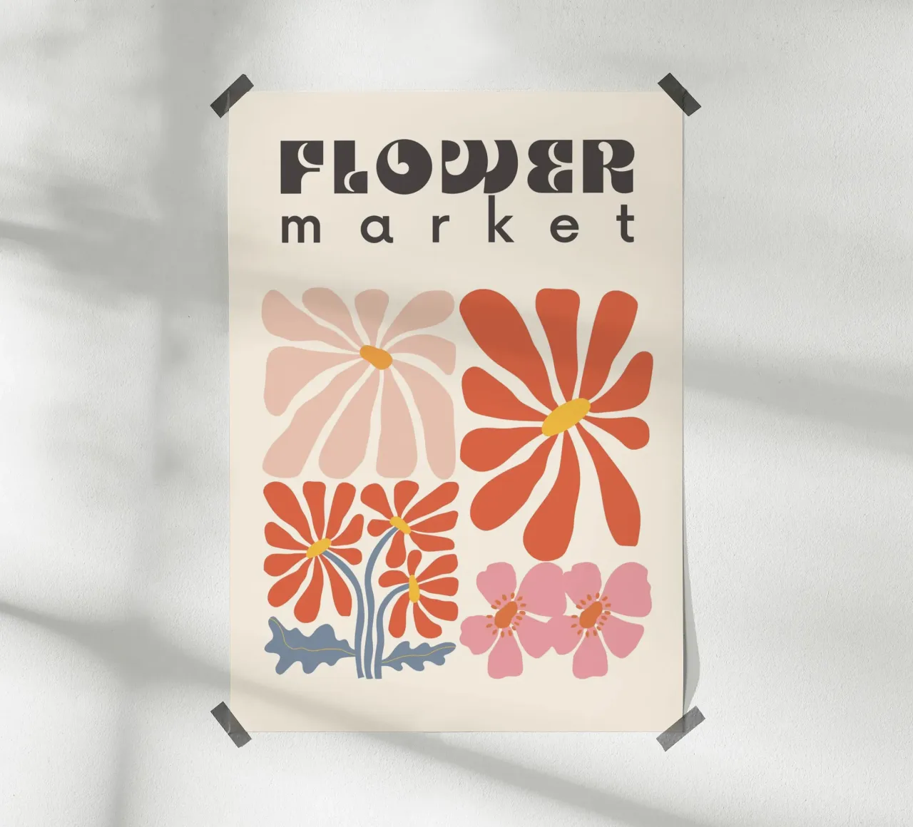 Soft Bloom poster con telaio in plastica da RS LAB STUDIO