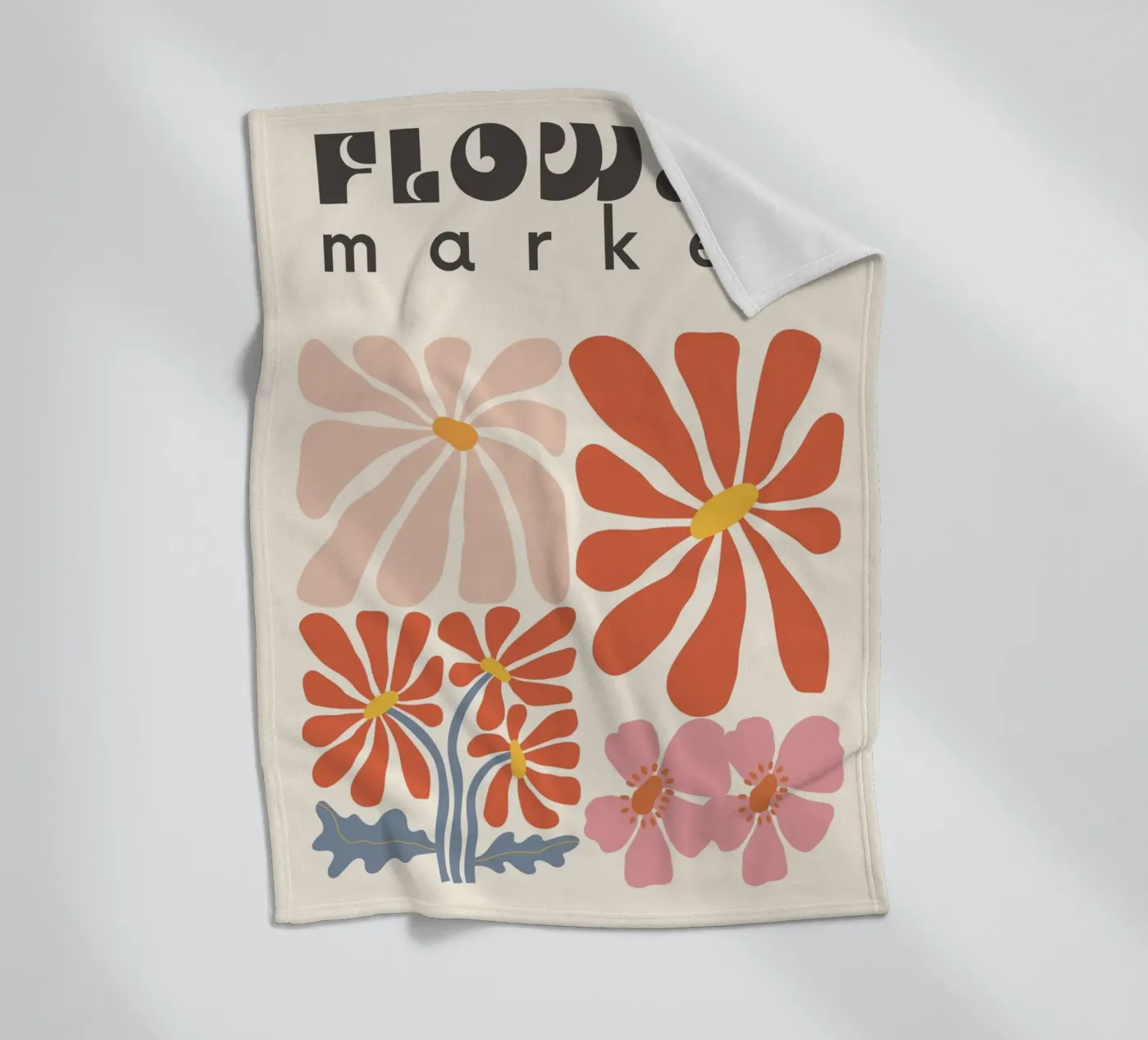 Soft Bloom Fleecedecke von RS LAB STUDIO