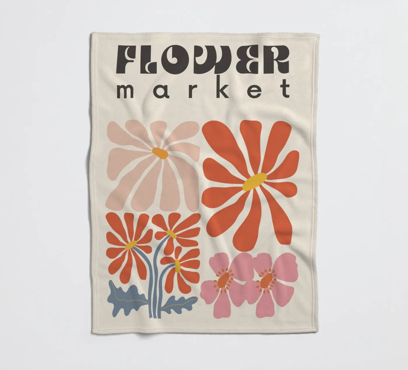 Soft Bloom Fleecedecke von RS LAB STUDIO