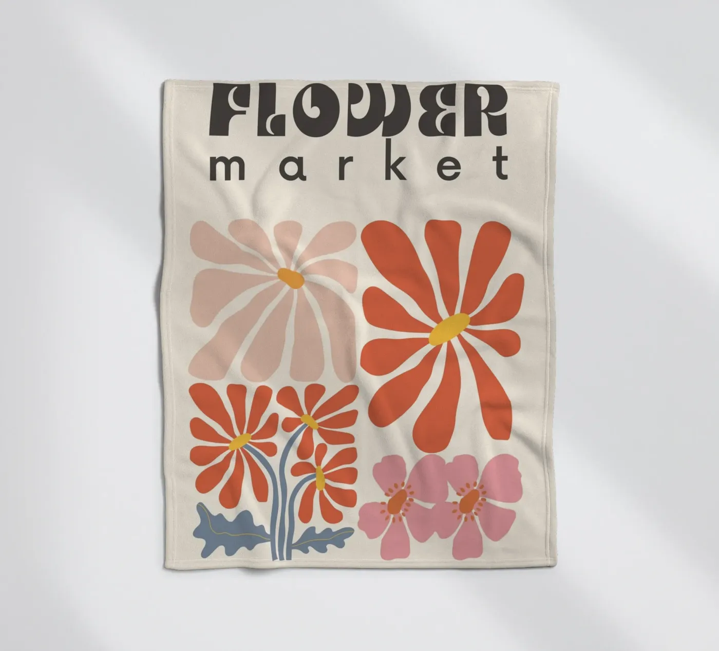 Soft Bloom Fleecedecke von RS LAB STUDIO