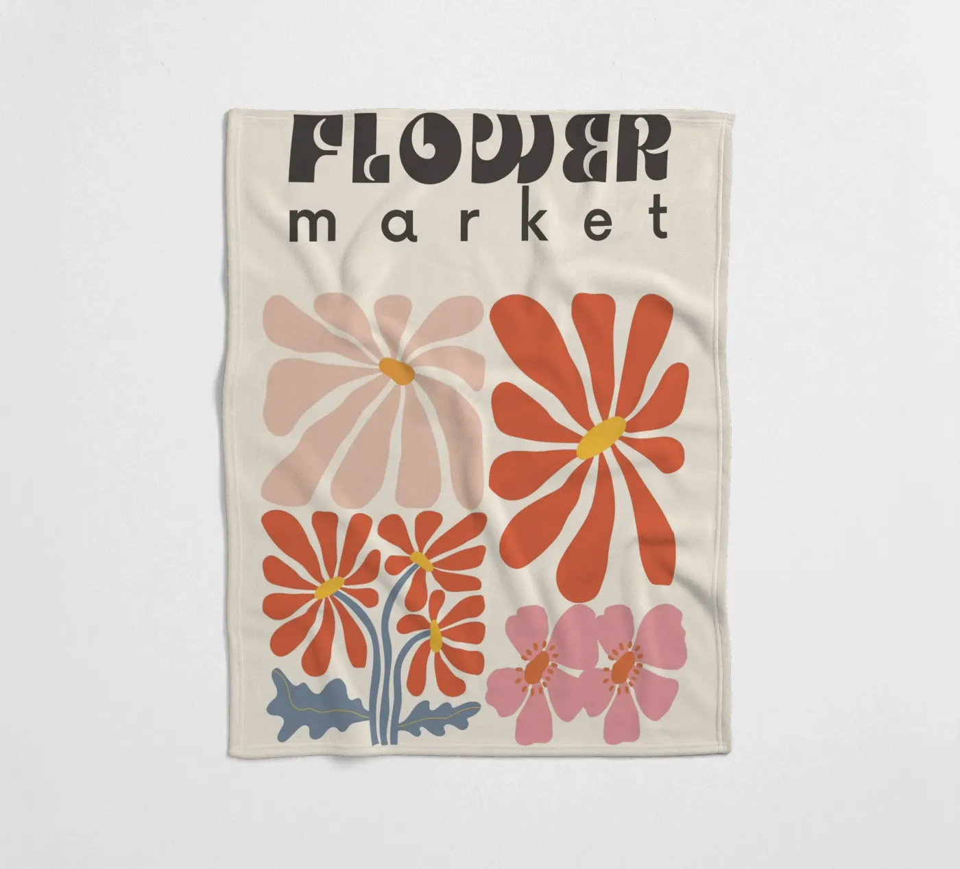 Soft Bloom Fleecedecke von RS LAB STUDIO