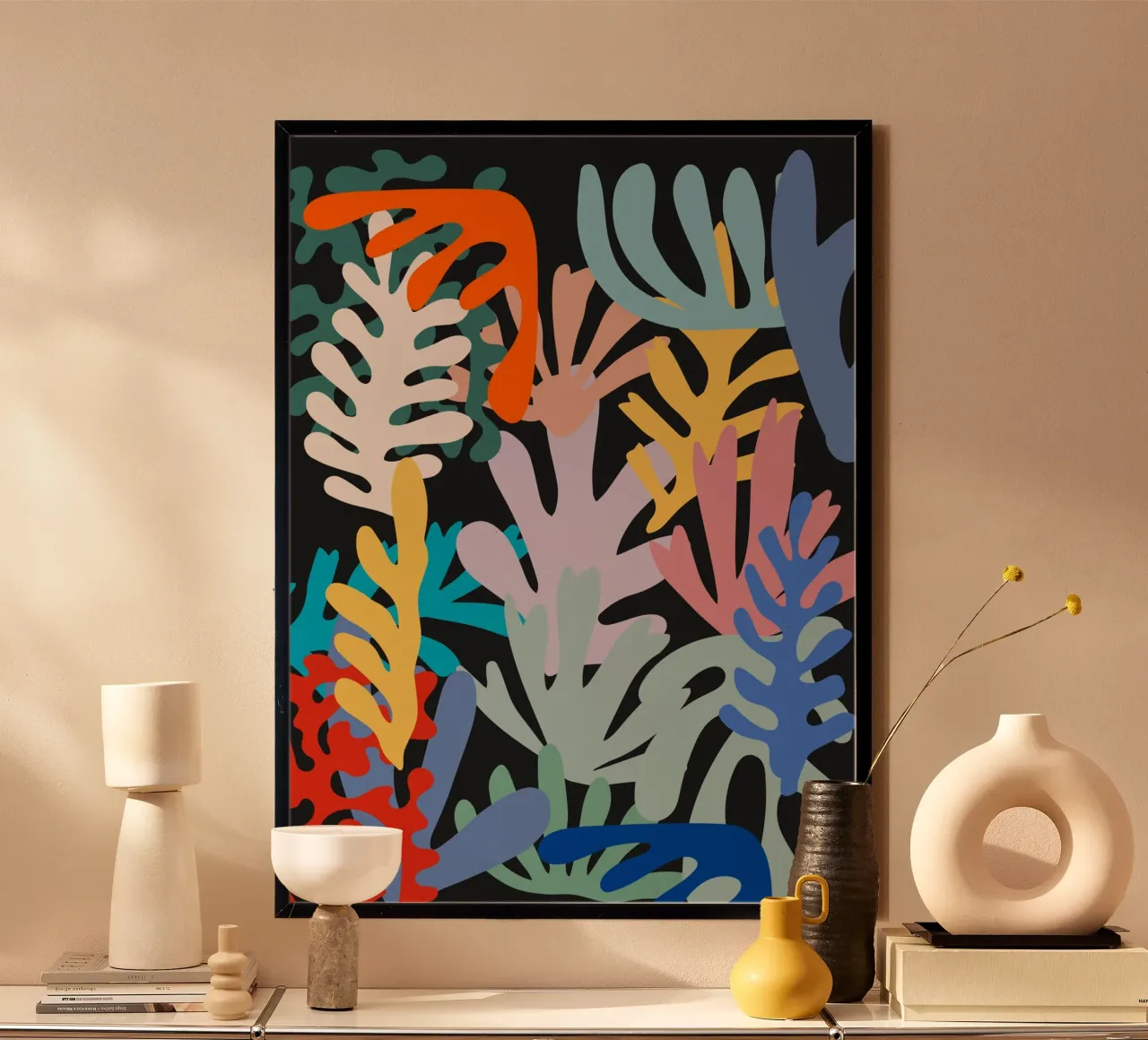 Echoes of Petals poster con telaio in plastica da RS LAB STUDIO