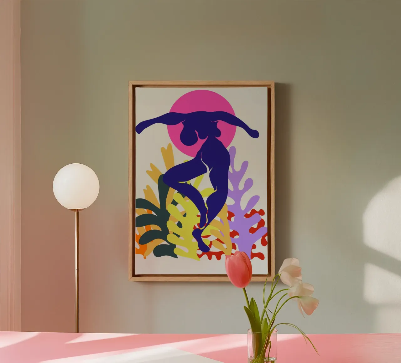 Botanical Dream tela con Cornice a cassetta da RS LAB STUDIO