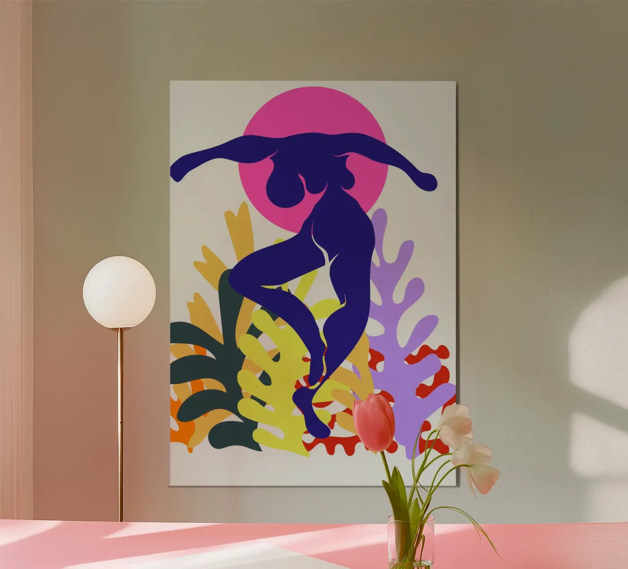 Botanical Dream poster con telaio in legno da RS LAB STUDIO
